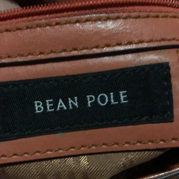 TODAY ONLY:BEAN POLE DARK ORANGE LEATHER 2 WAY BAG - tarnish & signs of wear - Picture 13 of 14